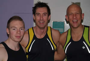 Dominic Davies (left) Lloyd Millichap (Centre) and Andy Brown